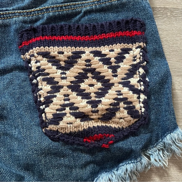 PS Erin Wasson sweater knit pockets jean  shorts - Picture 7 of 8